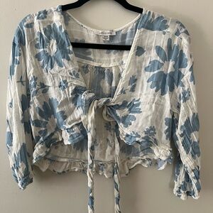 Floral American Eagle Top